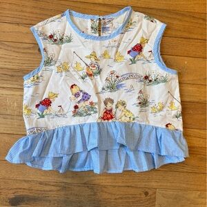 Handmade Vintage-Style Ruffle Top